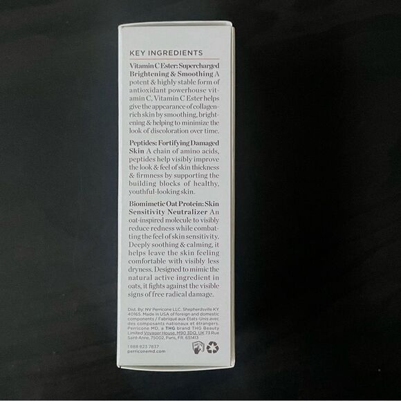 New Perricone MD Vitamin C Ester CCC+ Ferulic Brightening Under-Eye Cream 0.5 oz - Picture 4 of 7
